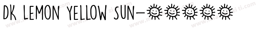 DK Lemon Yellow Sun字体转换